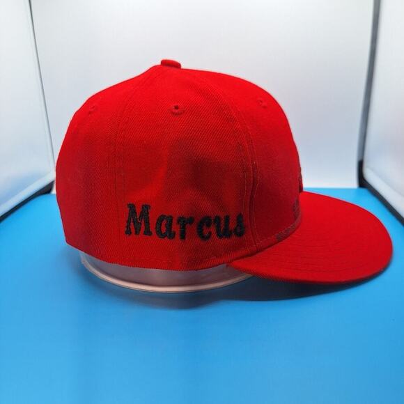 Vintage Atlanta Braves Wool Hat Cap Fitted 7 1/8 Fitted New Era 59Fifty Red - Picture 5 of 9